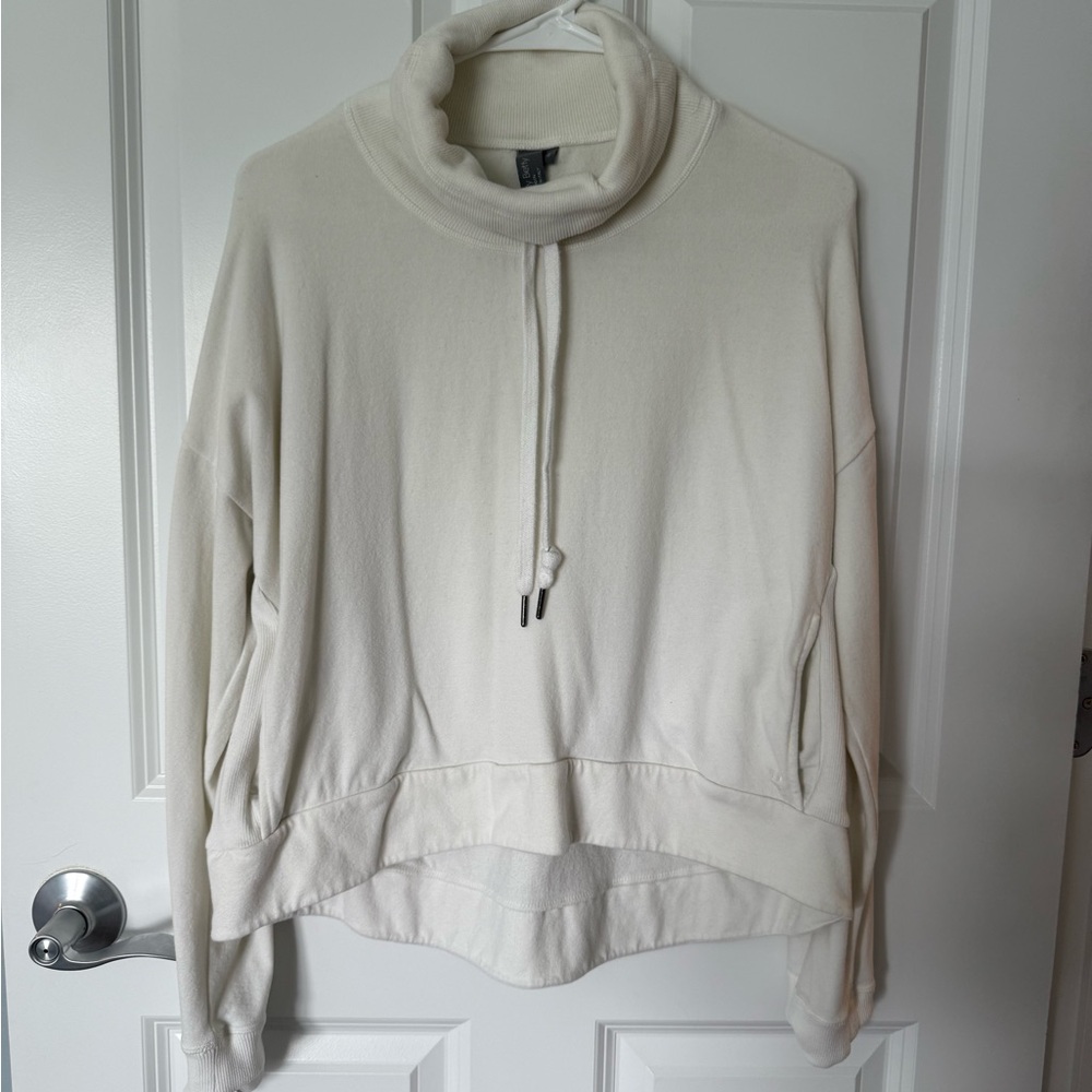 Sweaty Betty Cream Cowl Neck Sweater Relaxed Fit